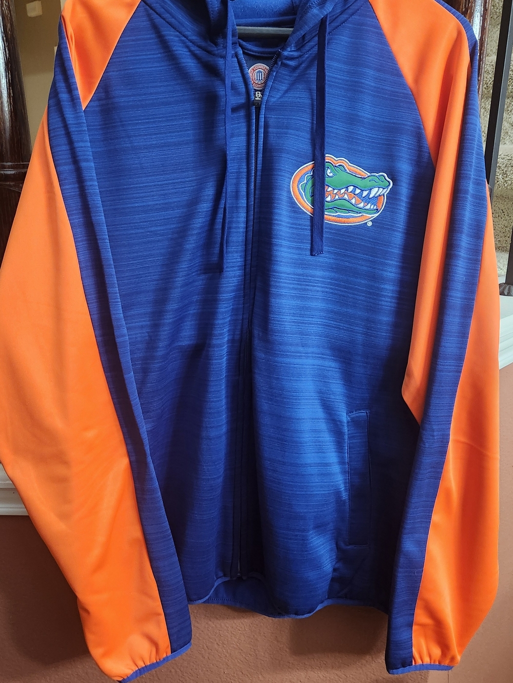 Florida Gator's Blue/Orange Full-Zip Team Hooded Jacket by Carl Banks